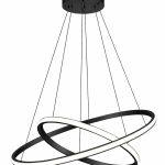 POWERTECH LED φωτιστικό οροφής PT-1525, 25W, 4000K, Φ40x120cm, μαύρο