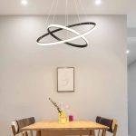 POWERTECH LED φωτιστικό οροφής PT-1529, 60W, 4000K, Φ80x120cm, μαύρο - Image 3