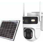 POWERTECH smart ηλιακή κάμερα PT-1547, dual lens, 4MP, 4G, PTZ, SD, IP65