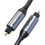 CABLETIME καλώδιο ήχου Toslink CT-AV380-P04GN, gold plated, 5mm, 5m, μαύρο