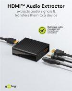 GOOBAY HDMI audio extractor 79138, 4K/30Hz, μαύρο - Image 2
