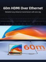 CABLETIME HDMI video extender CT-HEHD-FG60 μέσω καλωδίου RJ45, 1080p/60Hz, έως 60m - Image 2