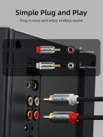 CABLETIME καλώδιο ήχου 2x RCA σε 2x RCA CT-RCA, 2m, μαύρο - Image 2