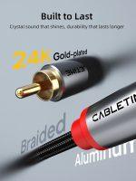 CABLETIME καλώδιο ήχου 2x RCA σε 2x RCA CT-RCA, 2m, μαύρο - Image 3