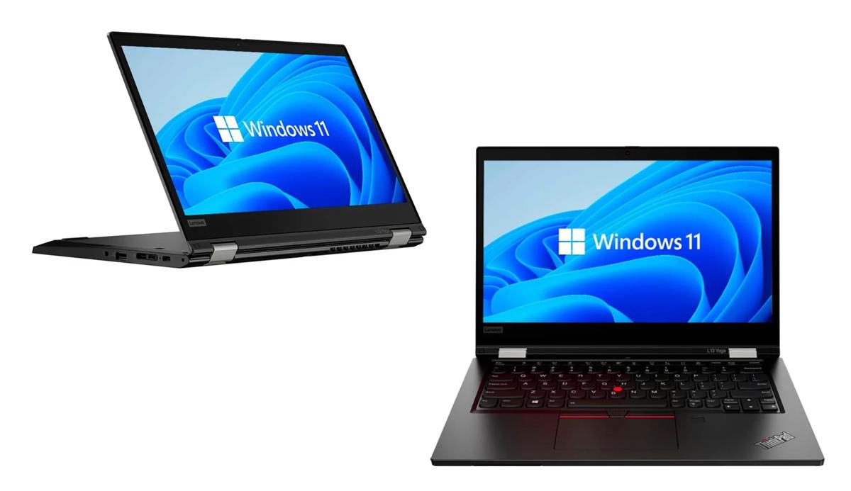 L-5189-GA LENOVO Laptop ThinkPad L13 Yoga Gen 2 2-in-1, Refurbished Grade A, i5-1135G7, 16/256GB NVME, 13.3" Touchscreen, Cam, IRIS Xe Graphics, FreeDOS - Image 1