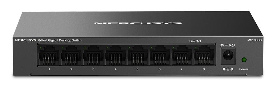 MS108GS MERCUSYS desktop switch MS108GS, 8x Gigabit θύρες, V1.0 - Image 1