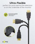 GOOBAY καλώδιο HDMI 80096 με Ethernet, soft, 4K/60Hz, 18 Gbps, 0.5m, μαύρο - Image 5