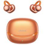 USAMS earphones με θήκη φόρτισης Echo R03, OWS, Φ11mm, 40/300mAh, πορτοκαλί