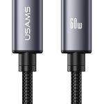 USAMS καλώδιο USB-C SJ769, 60W, 480Mbps, 1m, μαύρο