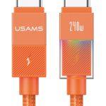 USAMS καλώδιο USB-C SJ775, 240W, 480Mbps, 1.2m, πορτοκαλί
