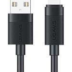 USAMS καλώδιο Lightning σε USB SJ778, 2.4A, 480Mbps, 1m, μαύρο