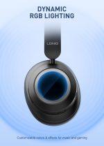 LDNIO headphones H01, ασύρματα & ενσύρματα, 40mm, 1000mAh, ANC, μαύρα - Image 2