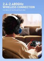 LDNIO headphones H01, ασύρματα & ενσύρματα, 40mm, 1000mAh, ANC, μαύρα - Image 4