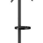BRATECK βάση τηλεόρασης δαπέδου FS38-44TWE, 32-65", έως 50kg, με 2x ράφια, ροδάκια, μαύρη