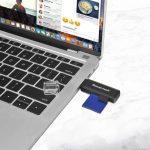 POWERTECH card reader PT-1605 για SD & micro SD, USB 3.0, 5Gbps, μαύρο - Image 2