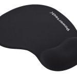 POWERTECH mouse pad PT-1611 με στήριγμα καρπού, 23x19x1.8cm, μαύρο