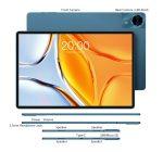TECLAST tablet T70, 14", 8/128GB, 4G, Android 14, 10000mAh, μπλε - Image 6