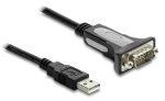 DELOCK καλώδιο USB σε RS-232 66922, 921.6Kbps, 3m, μαύρο
