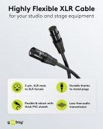 GOOBAY καλώδιο προέκτασης ήχου XLR 80039, 5m, μαύρο - Image 3