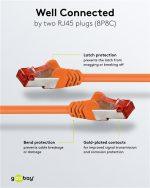 GOOBAY καλώδιο δικτύου 93467, CAT 6 S/FTP, copper, 250MHz, 0.50m, πορτοκαλί - Image 3