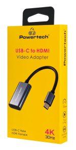 POWERTECH αντάπτορας USB-C σε HDMI PTR-0208, 4K/30Hz, 10 Gbps, γκρι - Image 2