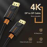 CABLETIME καλώδιο DisplayPort CT-AV585-01G, 4K/60Hz, 1.8m, μαύρο - Image 3