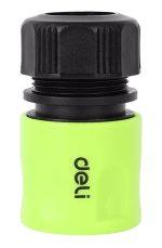 DELI ταχυσύνδεσμος για λάστιχο DL8793 με water stop, 1/2", πράσινος