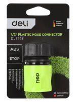 DELI ταχυσύνδεσμος για λάστιχο DL8793 με water stop, 1/2", πράσινος - Image 3