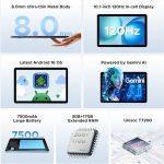 DOOGEE tablet Tab G5, 10.1", 3/128GB, 4G, Android 16, 7500mAh, μπλε - Image 2