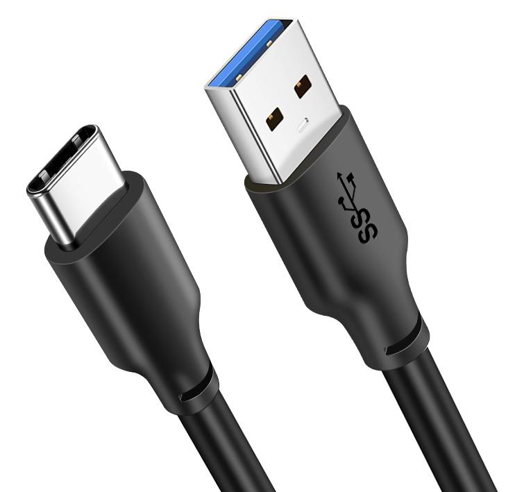 6975285500603 CABLETIME καλώδιο USB-C σε USB CT-C160-U33-CMAMN, 3A, 5Gbps, 3m, μαύρο - Image 1