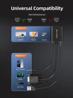 CABLETIME αντάπτορας VGA σε HDMI CT-AV582-VGAH με 3.5mm & micro USB, 1080p/60Hz, μαύρος - Image 2