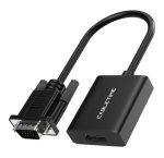 CABLETIME αντάπτορας VGA σε HDMI CT-AV582-VGAH με 3.5mm & micro USB, 1080p/60Hz, μαύρος