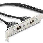DELOCK κάρτα επέκτασης USB 9pin σε 2x USB 2.0 91800, 480Mbps
