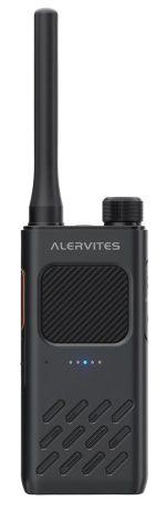 ALERVITES ασύρματος πομποδέκτης AT2, 2W, UHF 400-480MHz, Bluetooth, γκρι