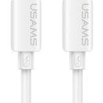 USAMS καλώδιο Lightning σε USB-C SJ788, σιλικόνης, 30W, 480Mbps, 1m, λευκό