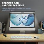 LUMIVIDA φωτιστικό οθόνης LDL16-11LV, 21"+, ρυθμιζόμενη φωτεινότητα & θερμοκρασία χρώματος, μαύρο - Image 3